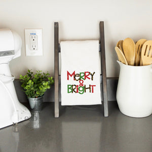 Tea Towel / Merry & Bright Cheetah/Glitter