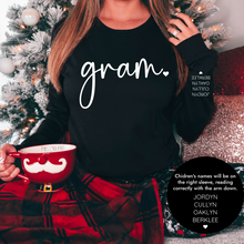 Load image into Gallery viewer, MTO / Mama + Gram + Grandma LONG SLEEVE TEE