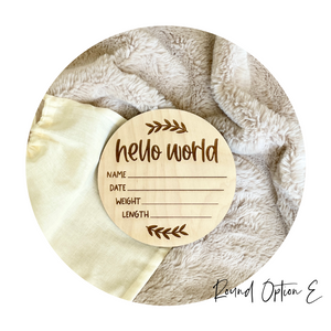 Engraved Hello World Rounds