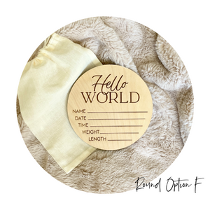 Engraved Hello World Rounds