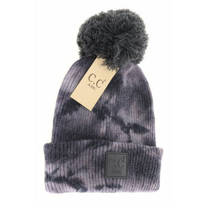 RTS / KIDS Tie Dye Pom Beanies