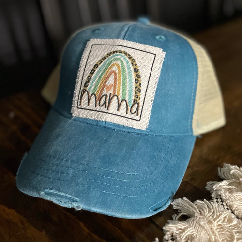 RTS / Mama + Rainbow Patch Hat