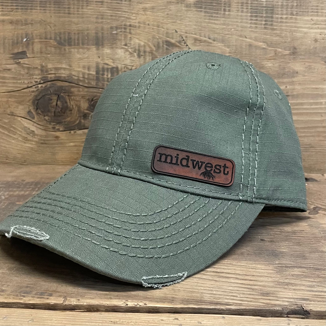 Leather Patch Hat