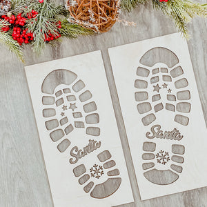 Santa Footprint Stencil