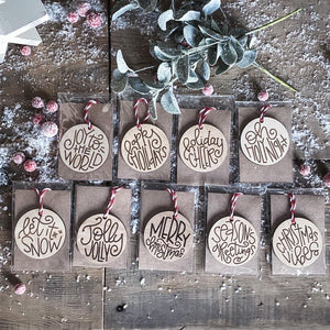 Engraved Disc Ornaments