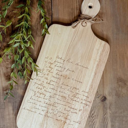 MTO / Handwriting Recipe Cutting Board