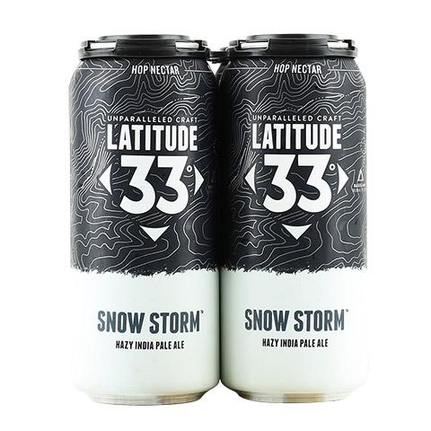 Latitude 33 Snow Storm 16oz 4pk Can