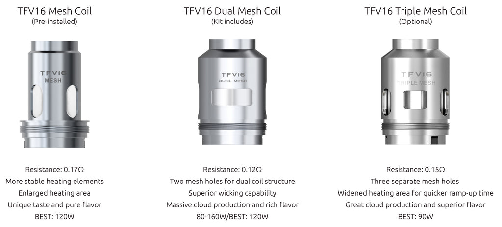 SMOK TFV16 Tank Replacement Mesh Coils