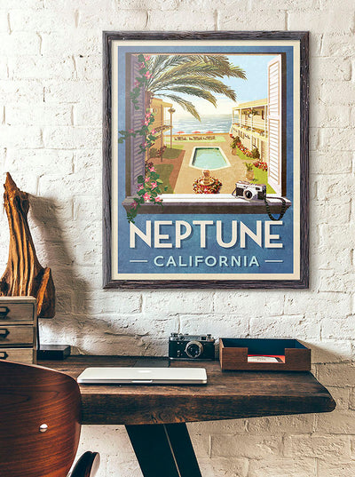 Neptune California Travel Poster