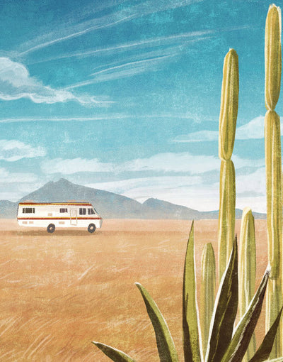 "99.1% Pure" RV Travel Poster of Albuquerque