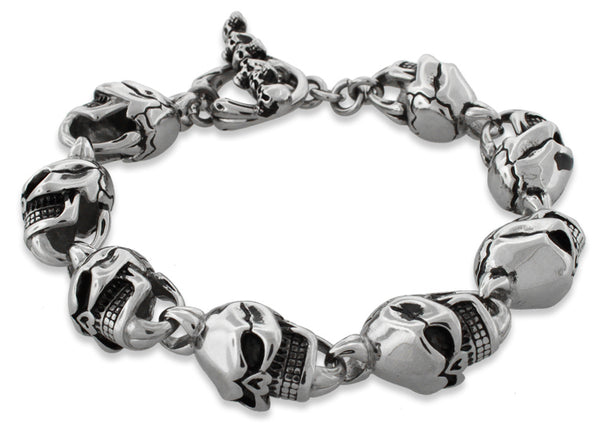 metal skull bracelet