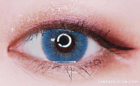 Luxury Fiore Sapphire Blue Colored Contact Lenses 10