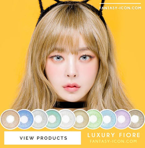 Luxury Fiore White Gray Colored Contact Lenses 8