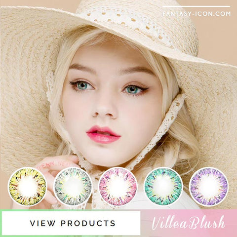 Colored Contacts Villea Blush - Circle Lenses