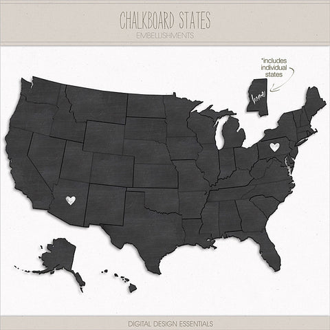 NEW! Chalkboard States