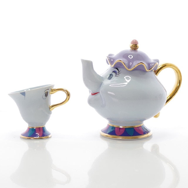 beauty and beast tea set