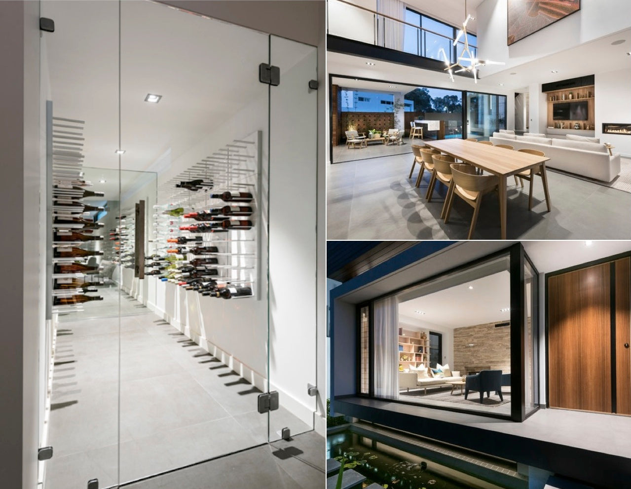 Vinkælder - vincent show home, by Austurban - Perth, Australia  - 50 paneler i Hvid -  Photo Credit: D-Max Photography