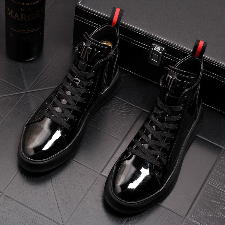 patent leather sneakers mens