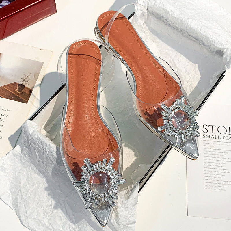 clear pointed shoes