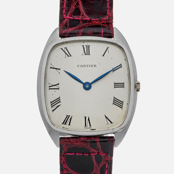 1960s Cartier Dress Watch In White Gold 