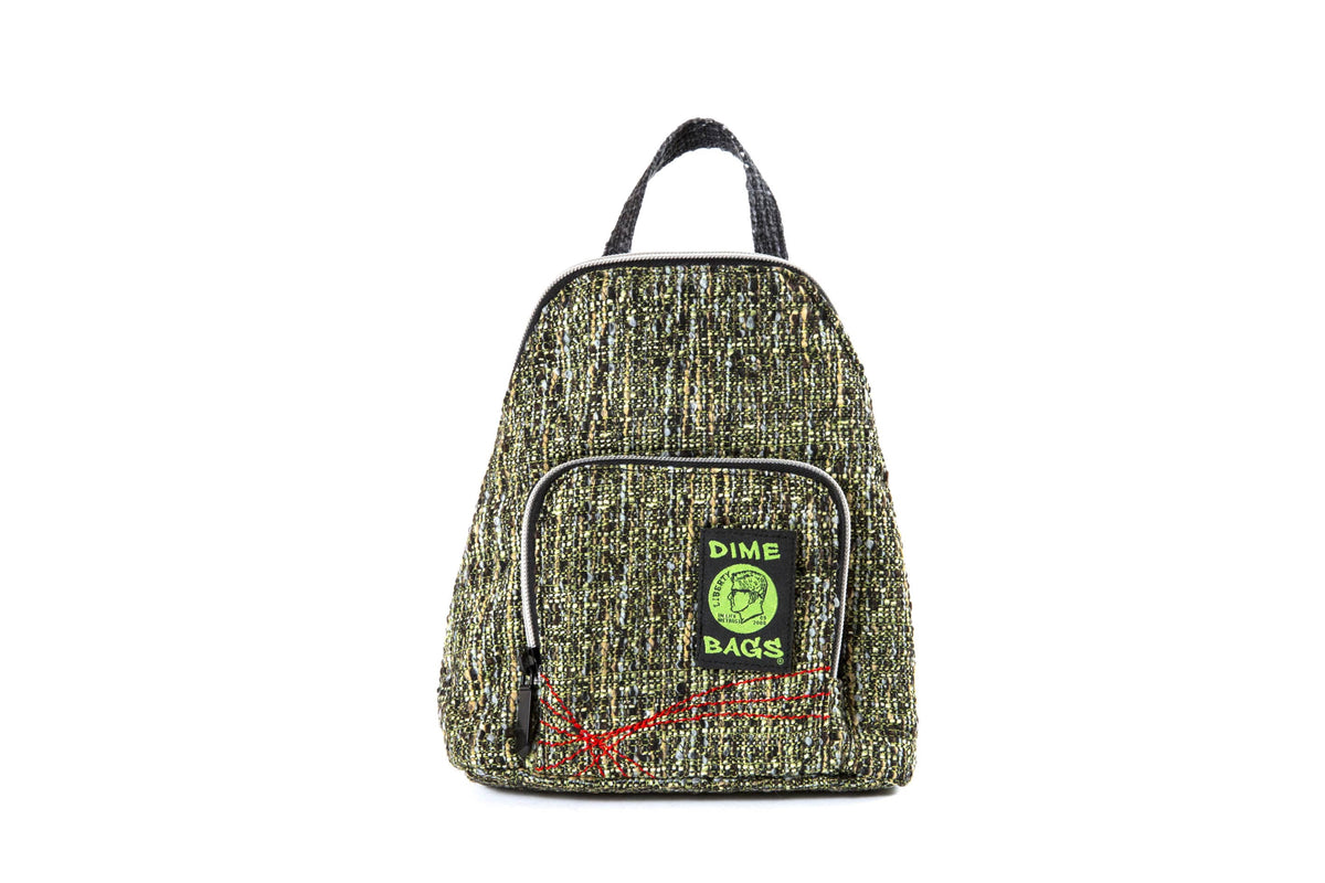Knapsack w/Smell Proof Pouch & Secret Pocket Club Kid Mini Backpack Black 