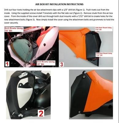 ktm airbox cover clips