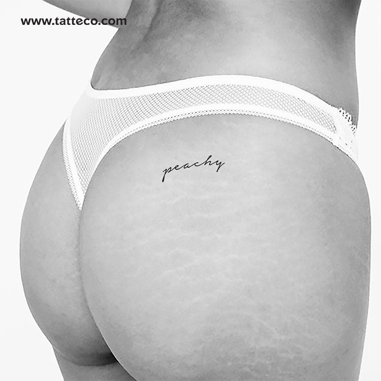 Peachy' Temporary Tattoo - Set of 3 – Tatteco