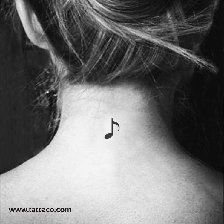 Music Note Temporary Tattoo - Set of 3 – Tatteco