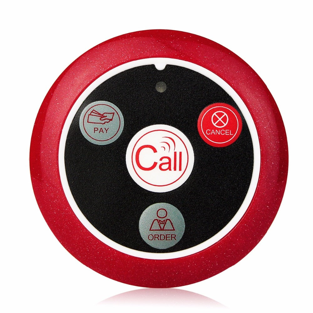 20Pager anrufen DE Wireless Ausrüstung Restaurant Calling System 4*Uhrempfänger 
