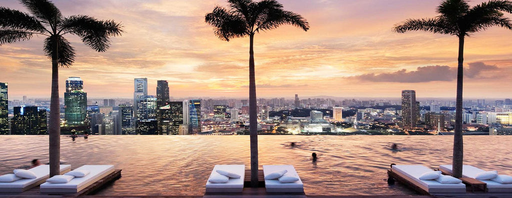 Marina Bay Sand hotel infity pool