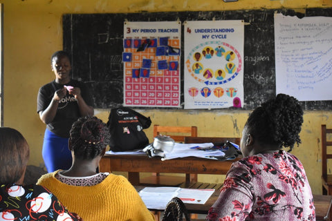 Ruby Cup Menstrual Cup Training Toolkit in Action with Womena