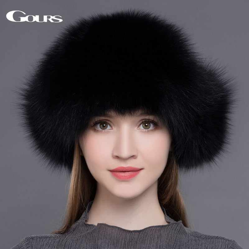 female russian fur hat