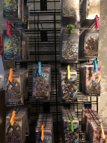Relicblade factions on the display rack
