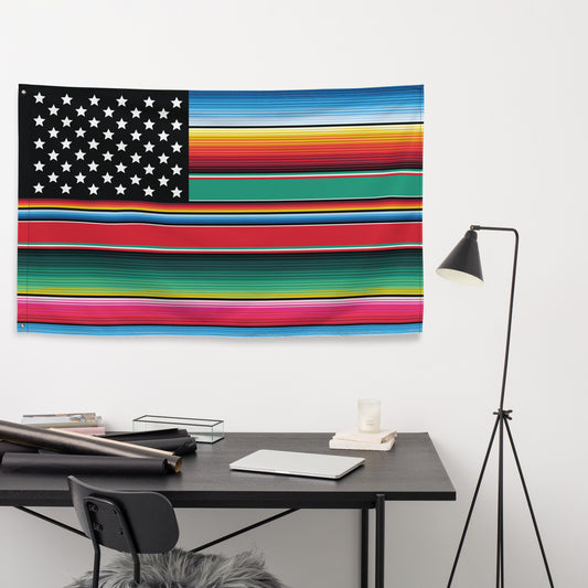 Cross Cultura Serape Decorative Flag