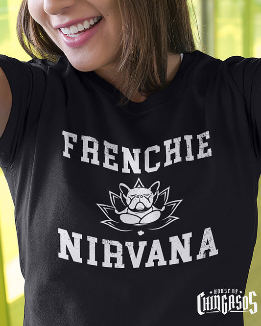 Premium Athletic Heather Frenchie Nirvana Old School Gym T-shirt