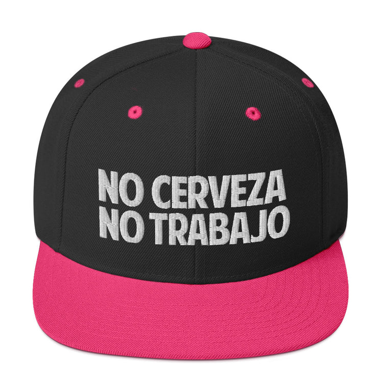 No Cerveza No Trabajo Snapback Cap