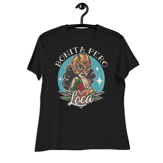 Premium Bonita Pero Loca Old School Women's  T-Shirt