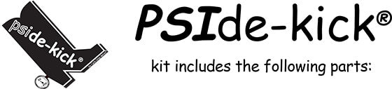 Pside-Kick: kit includes the following parts