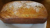 Banana Bread made with yogurt and blood orange olive oil