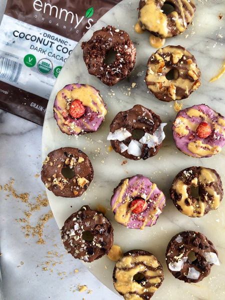 Cacao Cookie Mini Donuts | Emmy's Organics