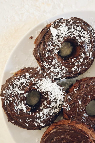 Chocolate Coconut Cookie Donuts | Emmy's Organics