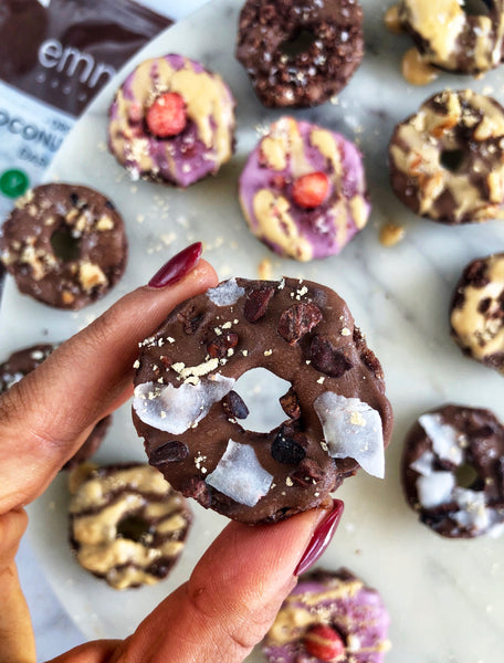Cacao Cookie Mini Donuts | Emmy's Organics