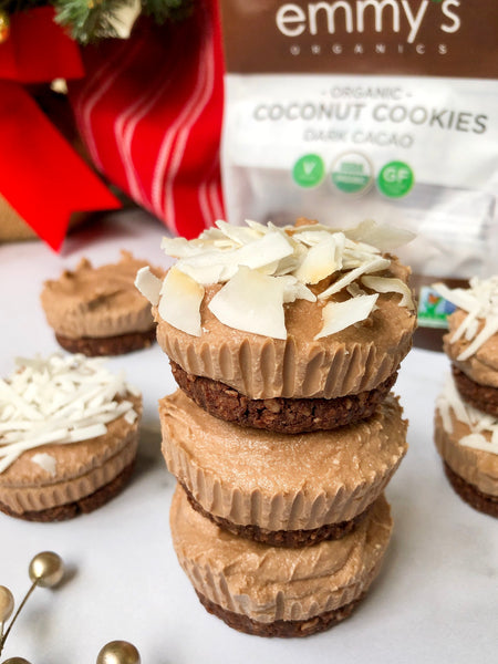 Mini Chocolate Coconut Cheesecake Bites | Emmy's Organics