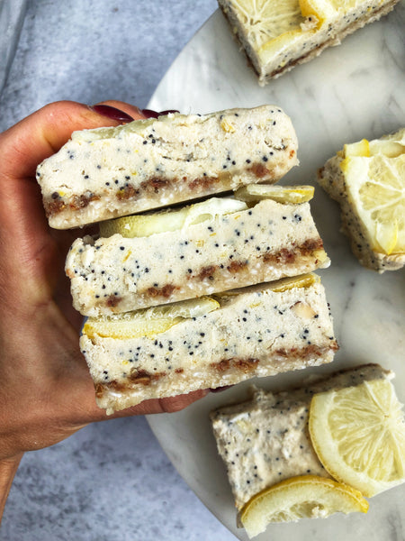No Bake Lemon Poppyseed Cheesecakes | Emmy's Organics