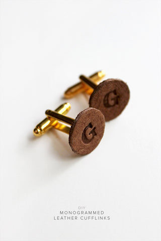  http://almostmakesperfect.com/2014/06/11/diy-monogrammed-leather-cufflinks/ 