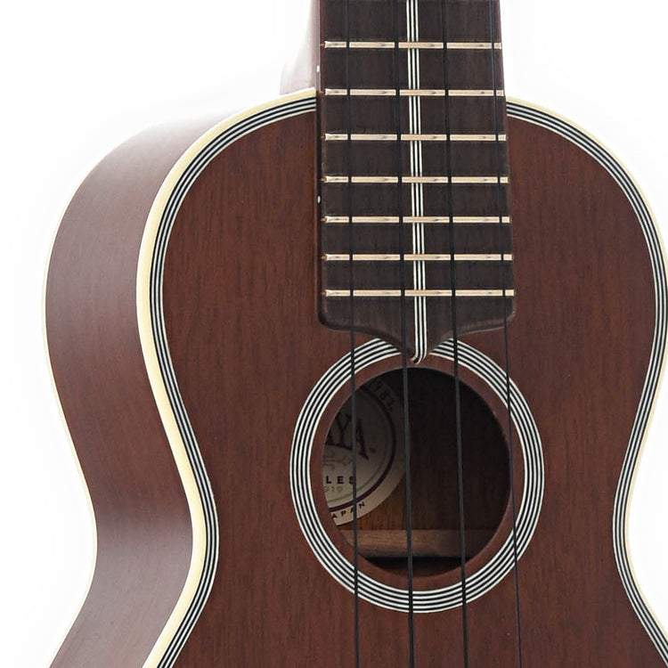Sound hole ofKIWAYA ARTIST SERIES KTS-7 HONDURAN MAHOGANY SOPRANO