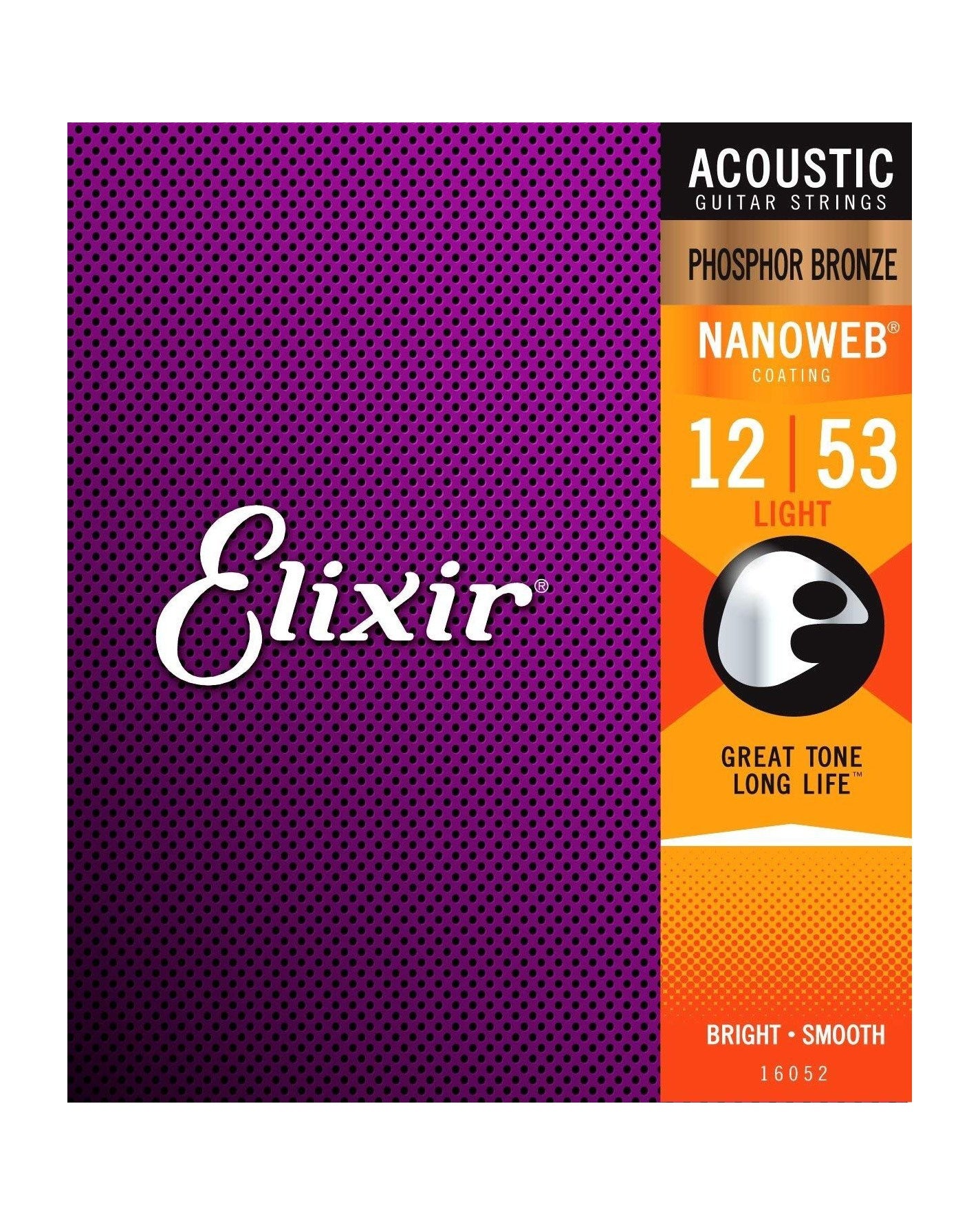 animation betale sig Skuespiller Elixir 16052 Phosphor Bronze Nanoweb Light 6-String Acoustic Guitar St