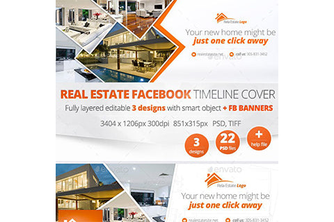 Real Estate Facebook Covers and Banners