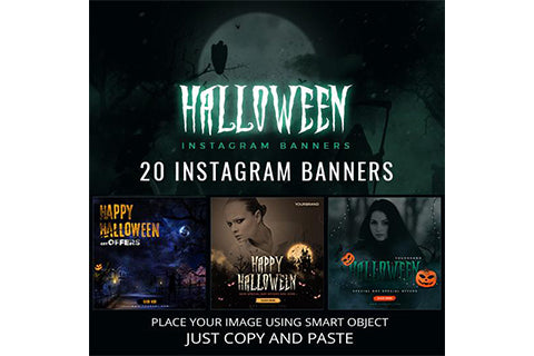 20 - Halloween Instagram Banners