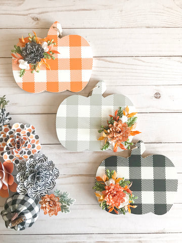 Buffalo Plaid Pumpkins